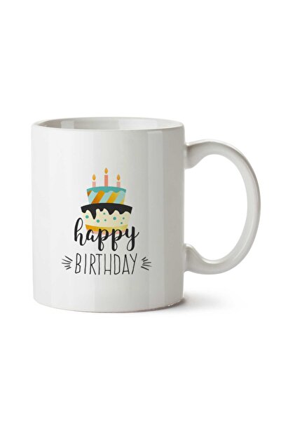 ART HEDİYE عيد ميلاد (1) كوب مطبوع على الجانبين