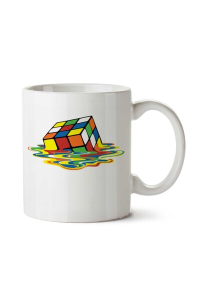 ART HEDİYE كوب مكعب الذكاء مطبوع على الجانبين