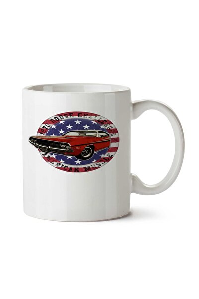 ART HEDİYE كوب دودج تشالنجر مطبوع على الجانبين