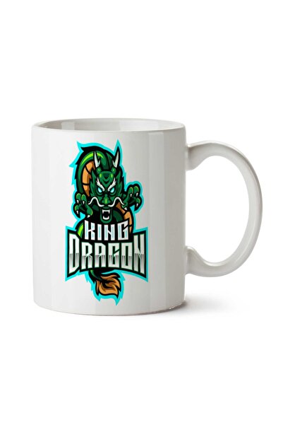 ART HEDİYE كوب Dragon King G مطبوع على الجانبين