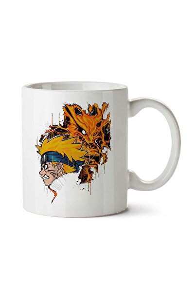 ART HEDİYE كوب شيطان فوكس ناروتو مطبوع على الجانبين