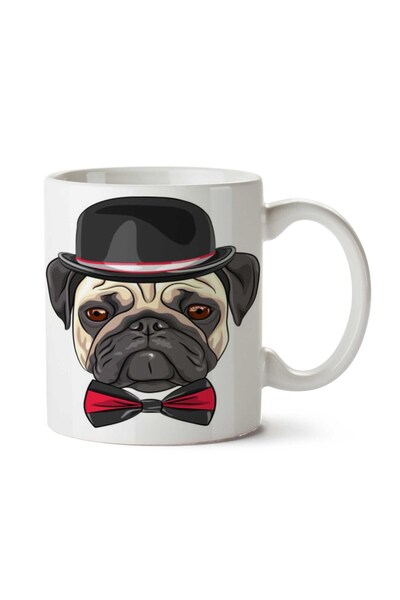 ART HEDİYE قبعة على شكل كلب الصلصال مطبوعة على الجانبين