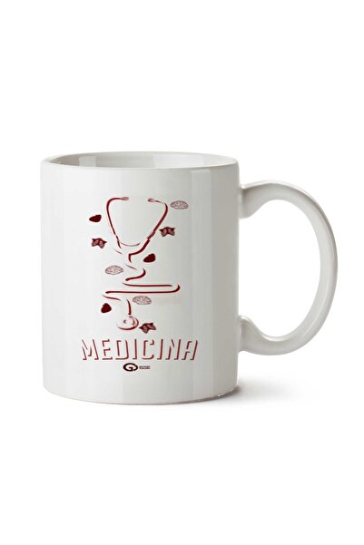 ART HEDİYE Estetoscópio.. كوب مطبوع على الجانبين