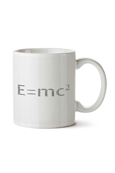ART HEDİYE E=mc^2 بواسطة كوب مطبوع على الجانبين
