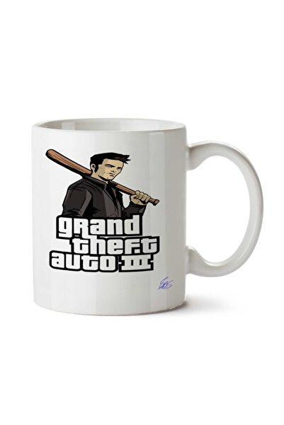 ART HEDİYE GTA III Beyzboll Two Sided Printed Mug