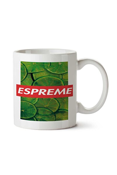 ART HEDİYE كوب ESPREME Supreme مطبوع على الجانبين