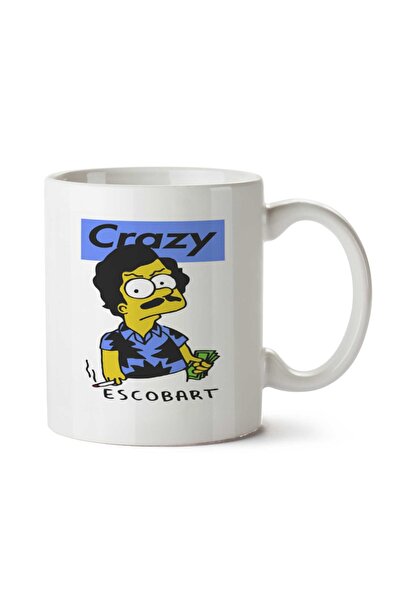 ART HEDİYE كوب ESCOBAR كريزي مطبوع على الجانبين