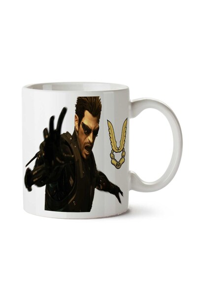 ART HEDİYE كوب مطبوع على الجانبين من Deus-Ex-PNG-Pic