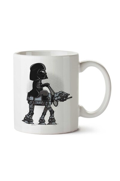 ART HEDİYE كوب Dark Walker Darth Vader At At Star Wars مطبوع على الوجهين