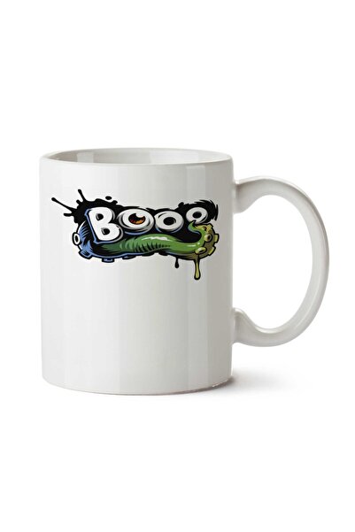 ART HEDİYE كوب Camisa Booo مطبوع على الجانبين