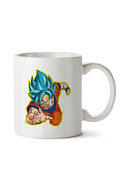 ART HEDİYE Goku SS God Blue Two Sided Printed Mug