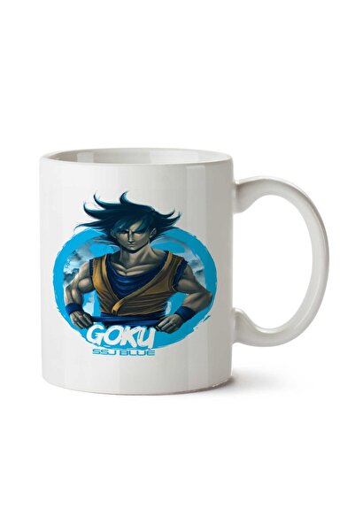 ART HEDİYE كوب GOKU SSJ باللون الأزرق مطبوع على الجانبين