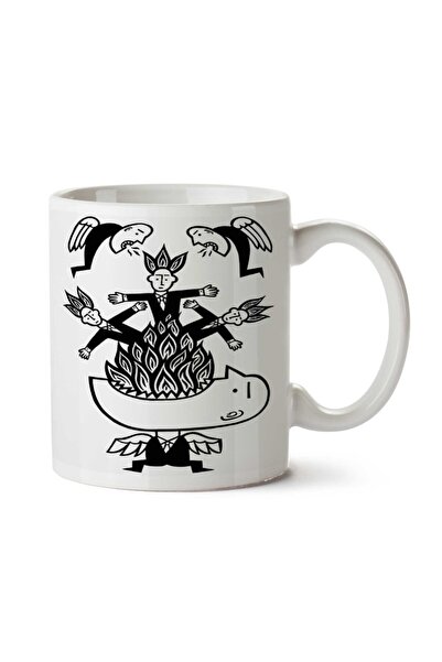 ART HEDİYE كأس كوب مطبوع على الجانبين للأعمال مثل المعتاد