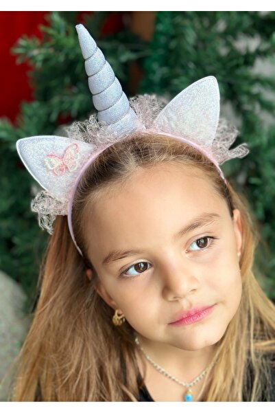 QUEEN AKSESUAR Εισαγόμενο πολυτελές ασημί λαμπερό τούλι πεταλούδα με μεγάλο κ...