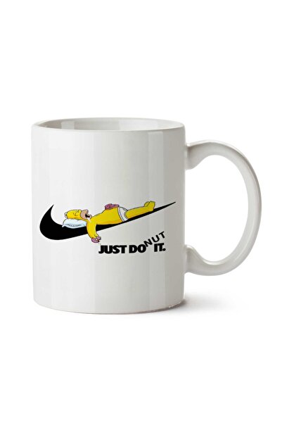 ART HEDİYE Homer Simpsons Just Donut It Two Sided Printed Mug