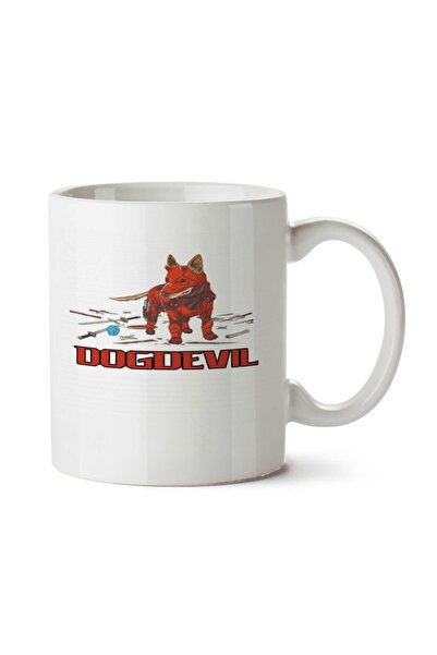 ART HEDİYE كوب مطبوع على الجانبين من Dog Devil
