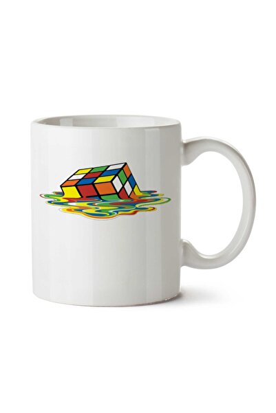 ART HEDİYE كوب Cubo Magico Derretido مطبوع على الجانبين