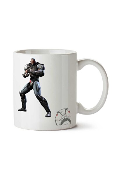 ART HEDİYE كوب مطبوع على الجانبين من Cyborg-PNG-Pic