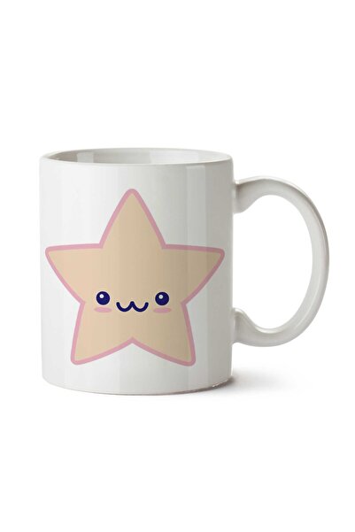 ART HEDİYE كوب كاواي إيتويل مطبوع على الجانبين