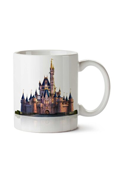 ART HEDİYE كوب Cinderella-Castle-PNG مطبوع على الجانبين