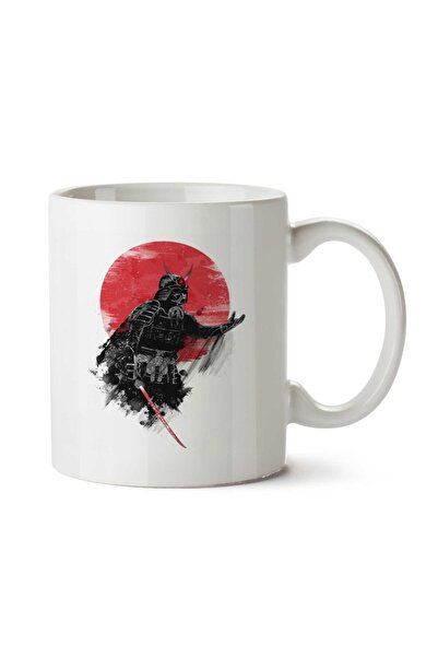 ART HEDİYE كوب دارث فيدر ساموراي مطبوع على الجانبين