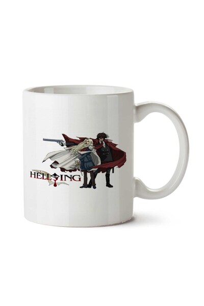 ART HEDİYE كوب Hellsing مطبوع على الجانبين