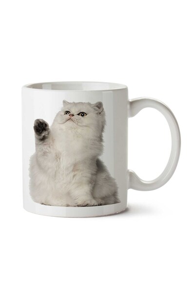 ART HEDİYE كوب كات بريطاني كات كون دوول كات مطبوع على الجانبين