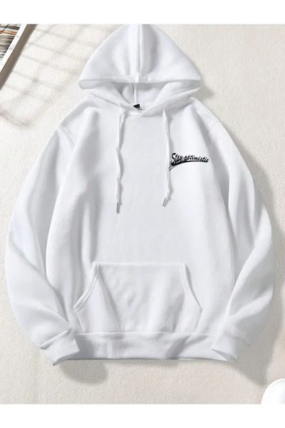 Keywest Φούτερ με κουκούλα Unisex Eye Printed Oversize