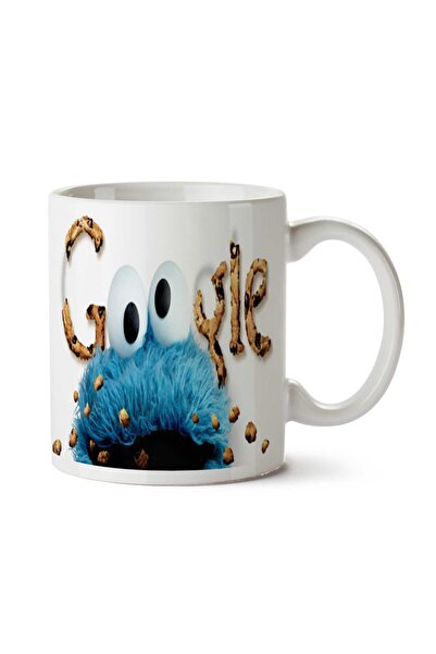 ART HEDİYE كوب جوجل كوكي مونستر مطبوع على الجانبين