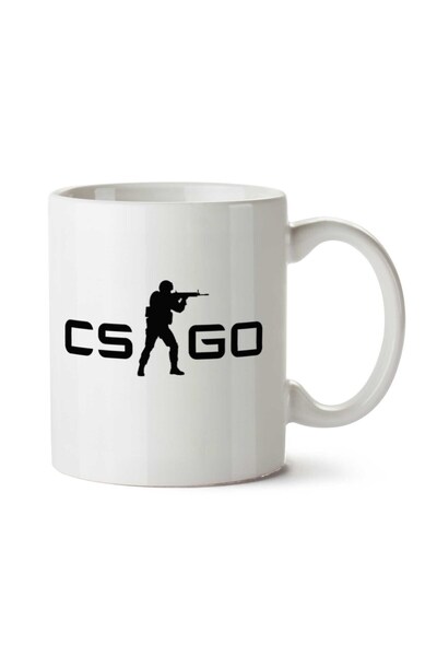 ART HEDİYE استمتع بكوب CSGO1 مطبوع على الجانبين