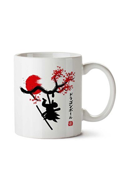 ART HEDİYE Dragon Ball Z Goku Monkey King Japan Two Sided Printed Mug Cup