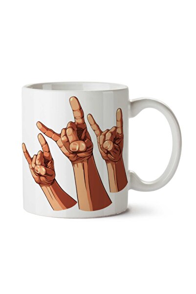 ART HEDİYE كوب روك آند رول رويالت من المعدن الثقيل مطبوع على الجانبين