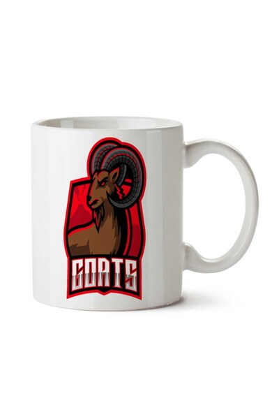 ART HEDİYE كوب مطبوع على الجانبين من الماعز