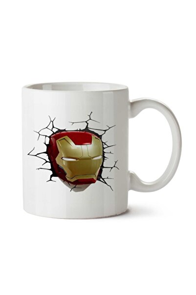 ART HEDİYE Homem de Ferro 3D Two Sided Printed Mug