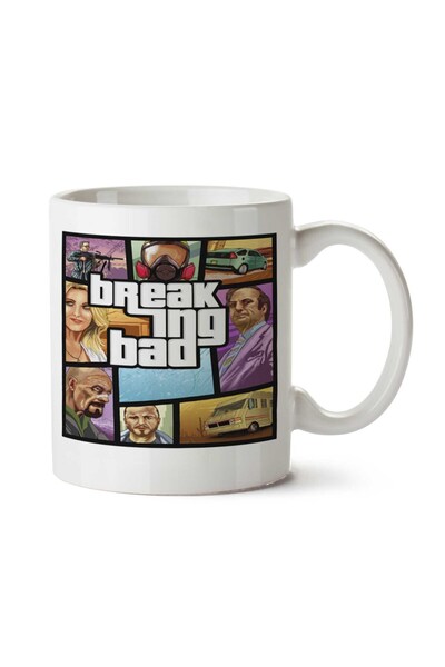 ART HEDİYE كوب GTA Breaking Bad مطبوع على الجانبين