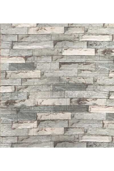 Renkli Duvarlar Yapışkanlı 3 Boyutlu Tuğla Tv Ünite Arkası Duvar Kağıdı Nw117