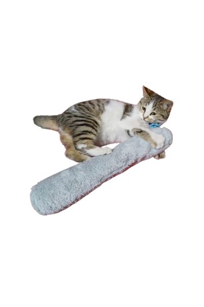 TİNEKE Cat Toy Hugging Pillow Sleeping Toy with Cat Herb 30 Cm Plush (1 Piece) Gray