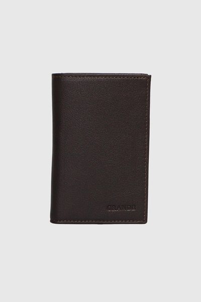 Grande Πορτοφόλι 844 Model από γνήσιο δέρμα Arsel Coffee Card Holder