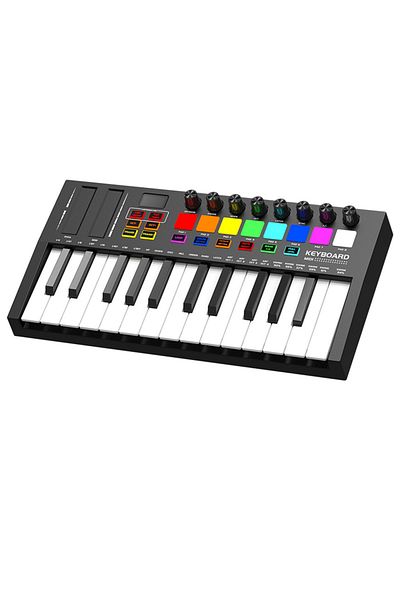Midex MD-255 New Generation Midi Keyboard 25 Keys 8 Sensitivity Lounch Pad 8 Tone Potential
