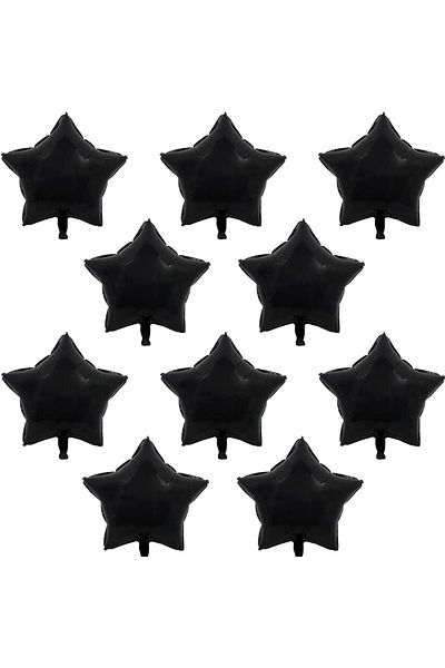 partideyince Black Star Foil Balloon - 40 cm