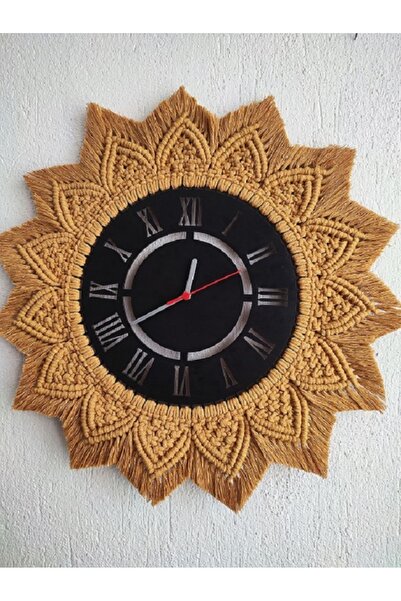 ZUDEEY Duvar Saati, Makrome Duvar Saati, Ev Dekorasyon Ürünü