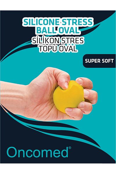 Oncomed Yellow Silicone Stress Ball - Ultra Soft