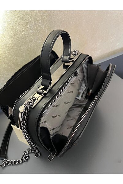 Armine ARM.122.SB Armine Özel Renk Konbin El Ve Kol Çantası Olarak Tasarlanmış Deri Kol Çantası