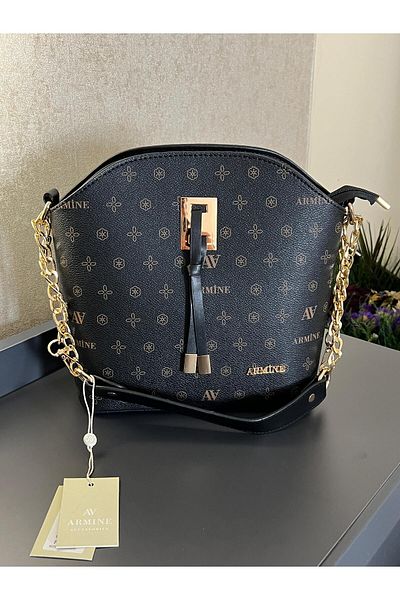 Armine ARM.102.SB Armine Special Color Konbin Leather Handbag Designed as a Hand and Arm Bag