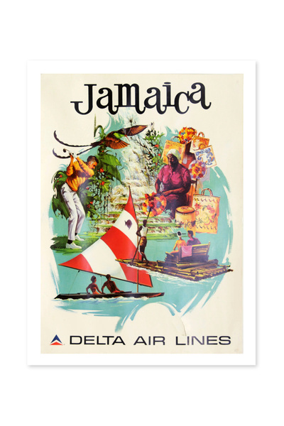 Beril Yamaç Design Studio Poster decorativ vintage Jamaica Reproduction