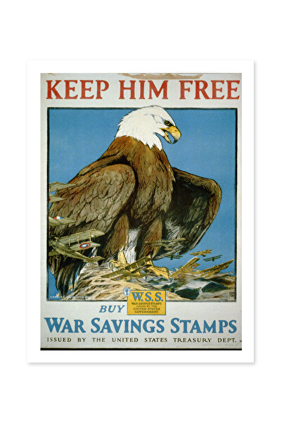 Beril Yamaç Design Studio Keep Him Free Reprodüksiyon Vintage Poster Decorativ