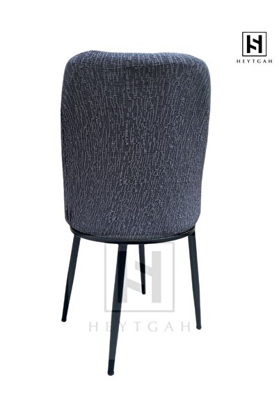 HEYTGAH Oval Sandalye Kılıfı Retro Sandalye Örtüsü lastikli jakarlı Çubukdesen Tekli küçük Boy Antirasit