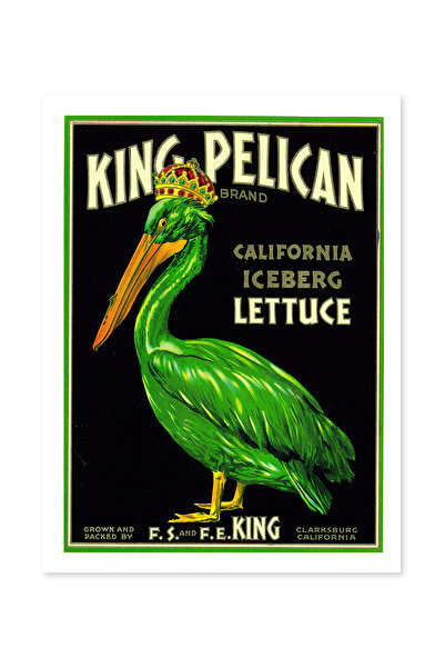 Beril Yamaç Design Studio Poster decorativ vintage cu reproducere a regele pe...