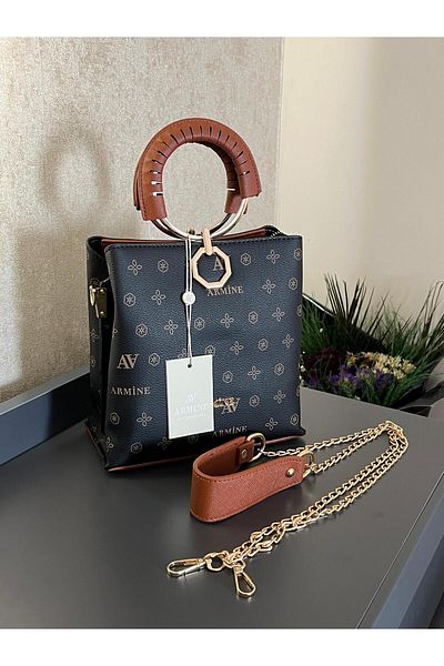 Armine ARM.260.SB Armine Special Color Konbin Leather Handbag Designed as a Hand and Arm Bag