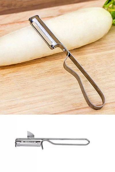 Tilbe Home Steel Vegetable Side Peeler - Metal
